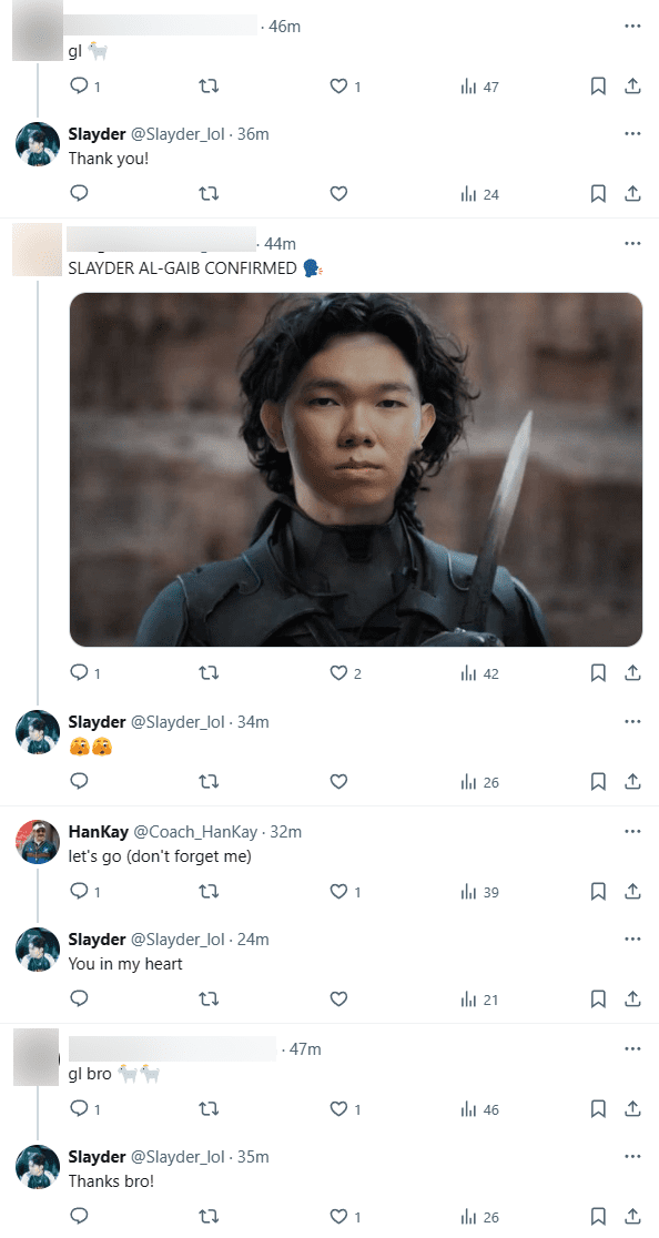 Slayder neither confirms nor denies comments suggesting that his post has confirmed the move to Saudi Arabia