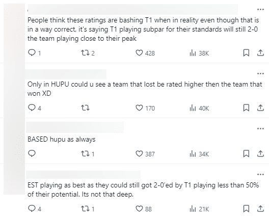 The community exploded with debates surrounding this rating