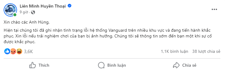 Riot's delayed communication regarding the issue caused many players to express their frustration in the game's Facebook post