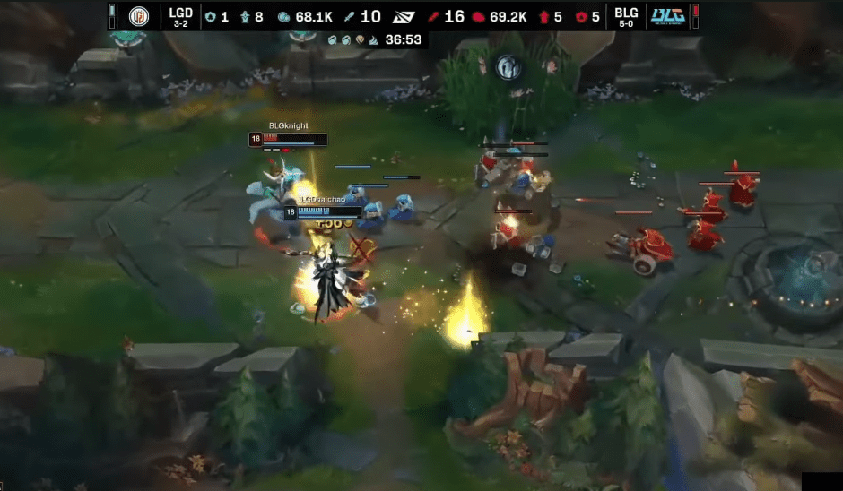Knight's decision to solo attack LeBlanc cost him and the BLG team dearly