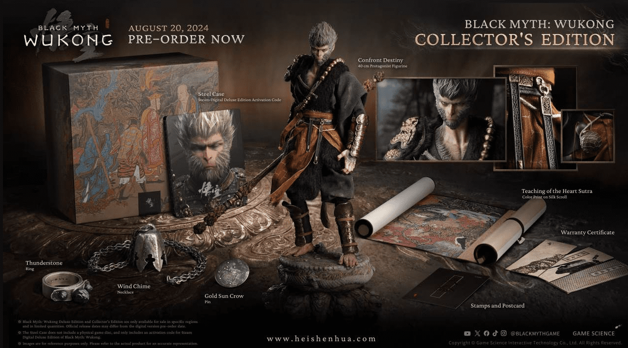 Recently, we learned about the 'Collector's Edition' of the game Black Myth Wukong with many exclusive physical products like figures, posters... for players who pre-order this game