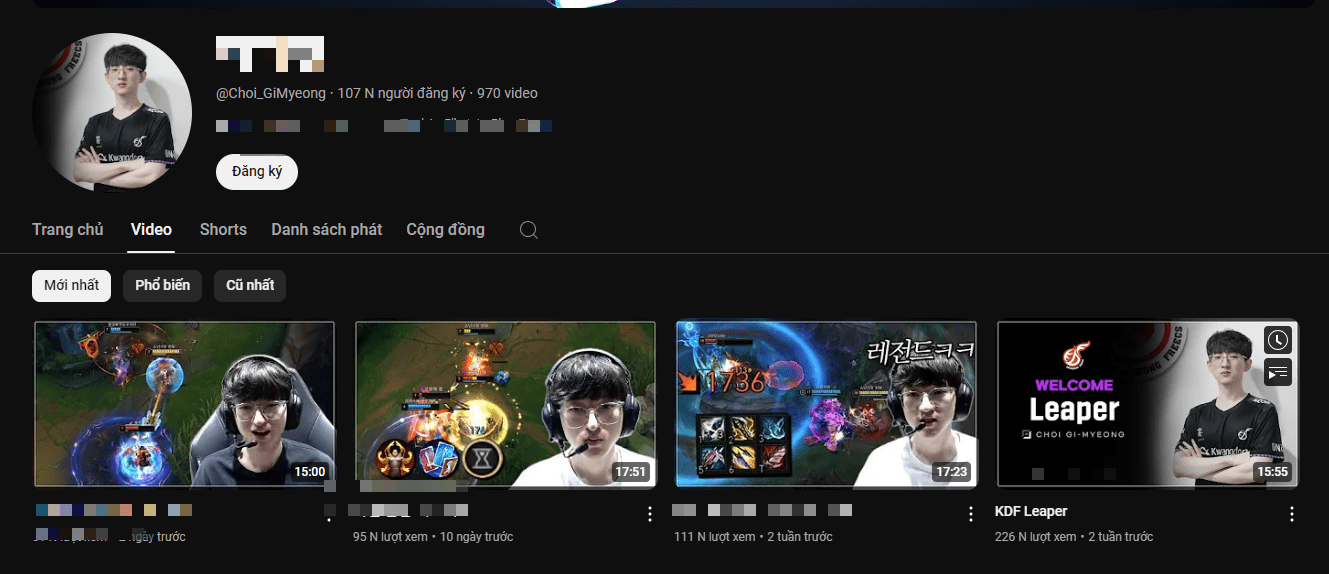 Before joining KDF, Leaper worked as a YouTuber for 4 years