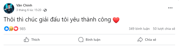 When convicted, BeanJ simply wished the tournament success