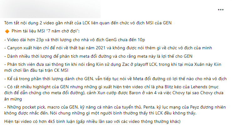 Issues in the clip pointed out by viewers