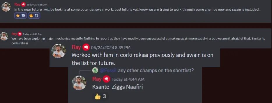 A series of names may be reworked soon according to information from Riot, notably including K'Sante and Naafiri
