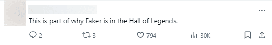 This is part of what makes Faker - the one honored in the Hall of Legends