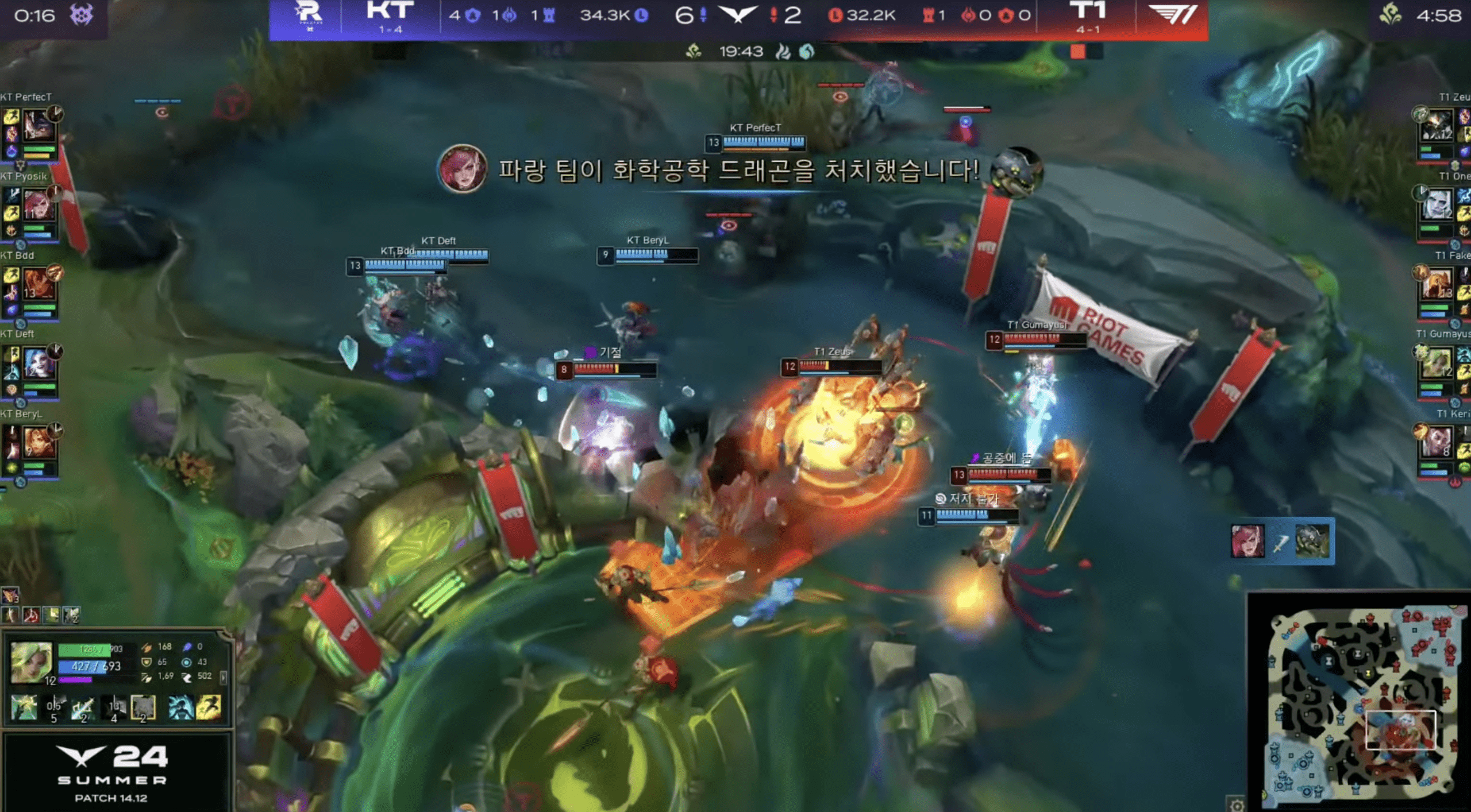 Keria used engage champions but was not as proactive as BeryL