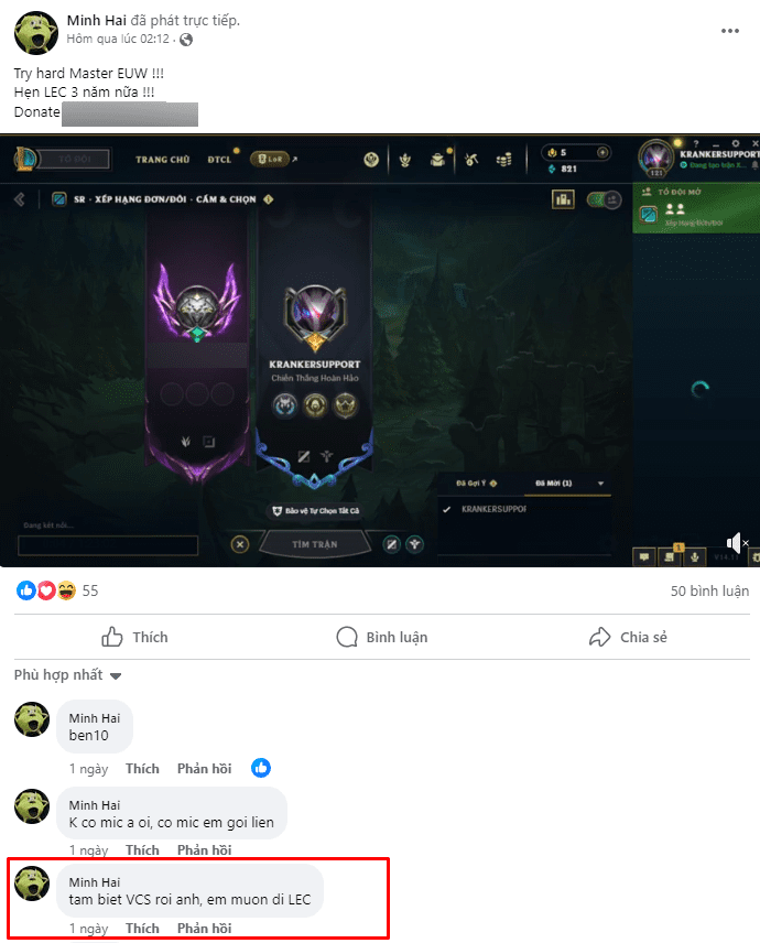 Froggy tries hard to rank in EUW and claims he will go to LEC after the penalty ends