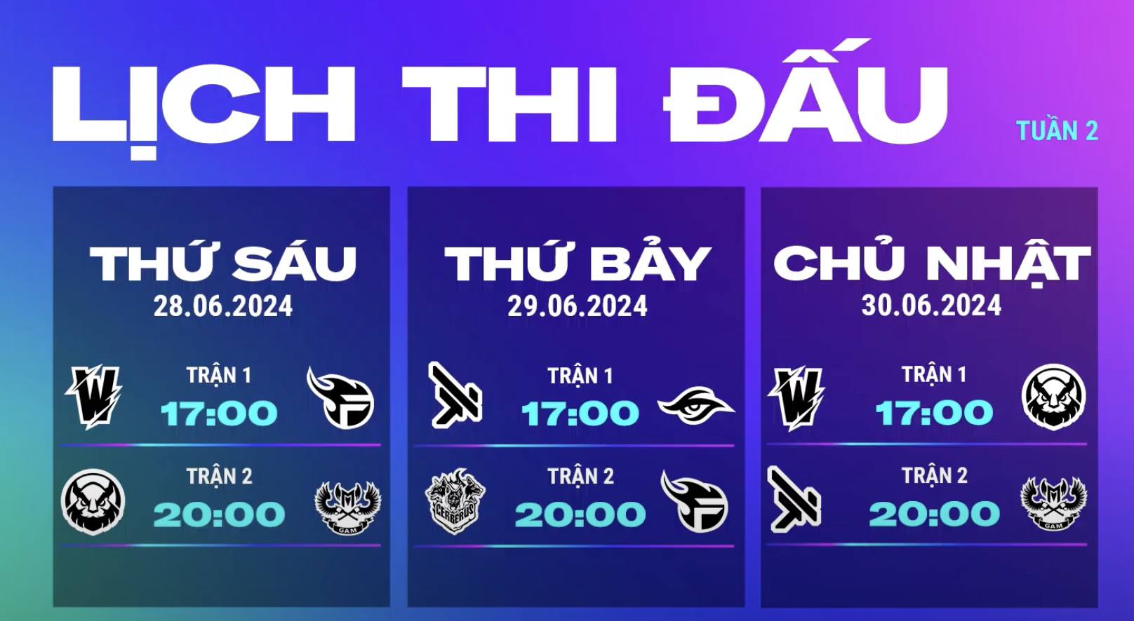 TW continues to face VKE on June 30 despite the teams clashing on June 21