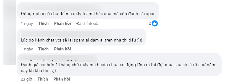 VCS fans are also buzzing