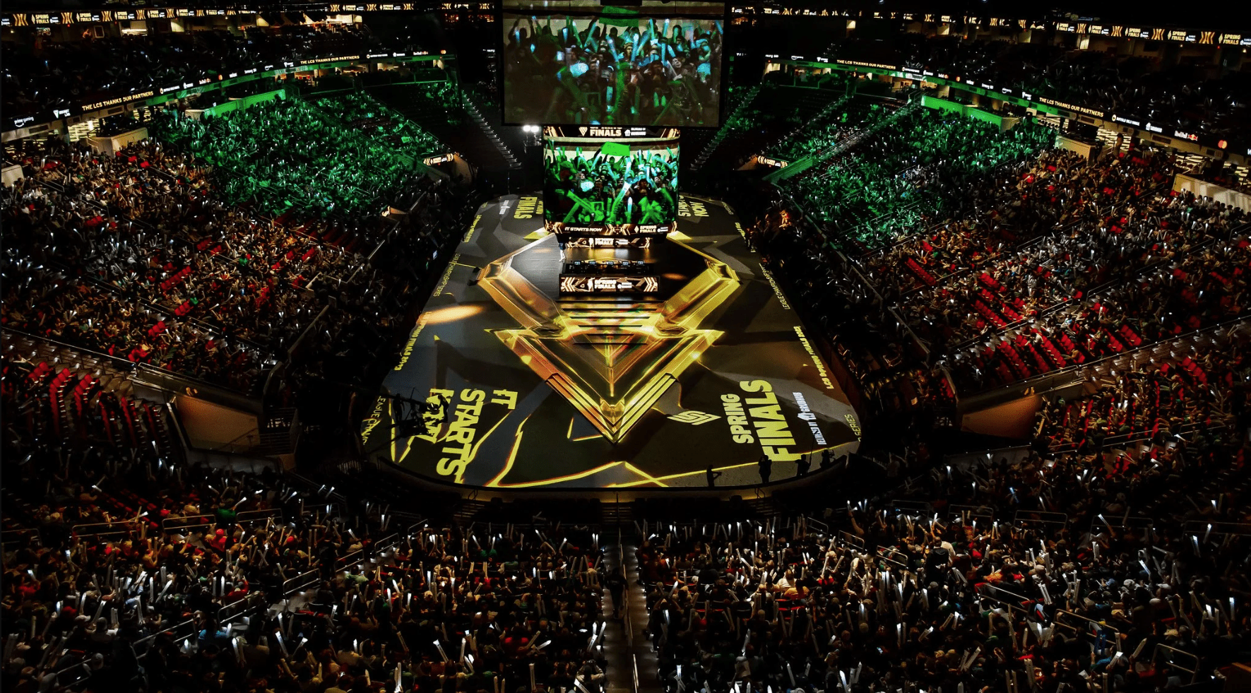In contrast, the LCS Spring 2023 finals took place in the grand LCS Arena