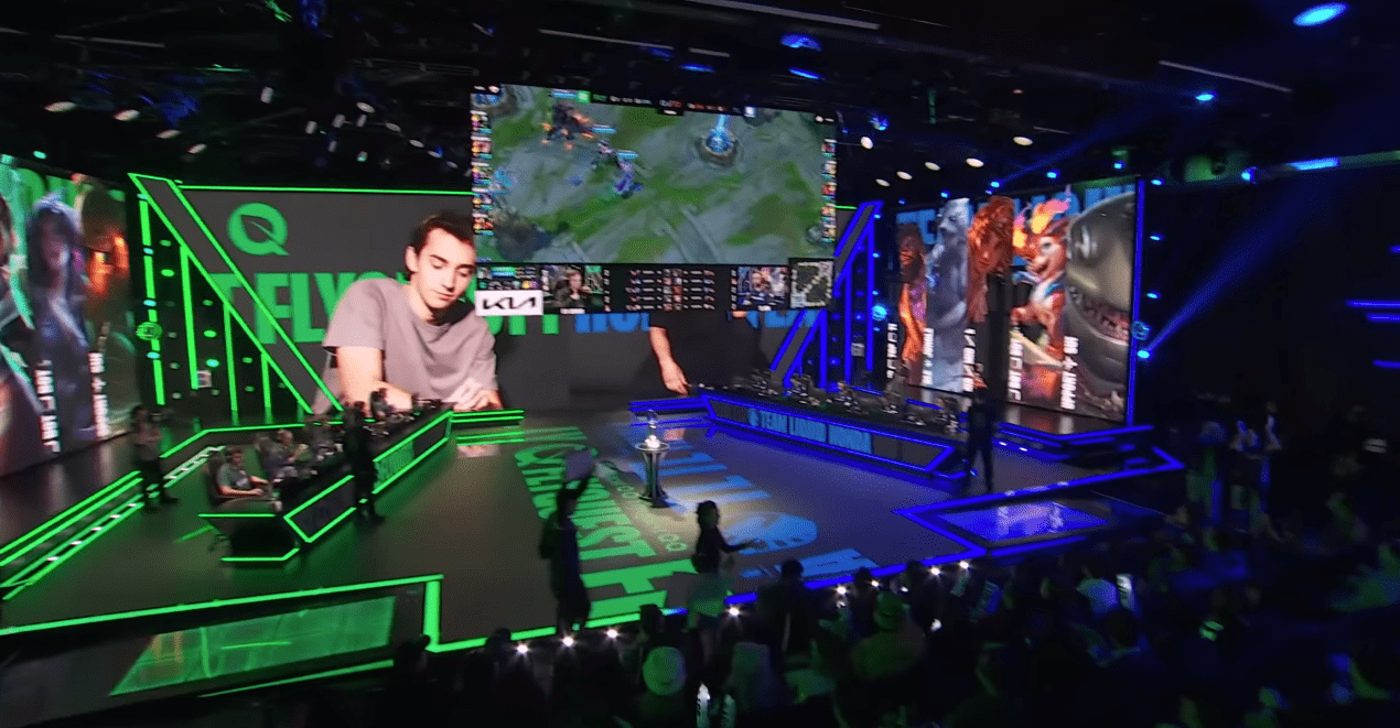 The LCS Spring 2024 finals were held in a relatively small studio