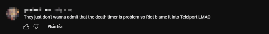 They just don’t want to admit that the death timer is the problem, so they’re 'covering up' by blaming Teleport
