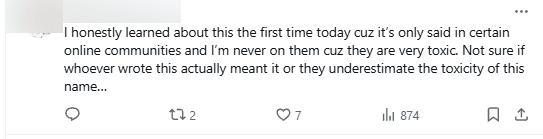 I have heard of this term, and it is only used in a certain context, but I will not use it because it is very toxic. Not sure if the author understands its meaning or underestimates its toxicity