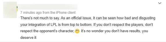 There's nothing to say. As the organizing committee posting this shows how poor you are in managing the LPL from top to bottom. No respect for players, no respect for opponents. No wonder you have no achievements