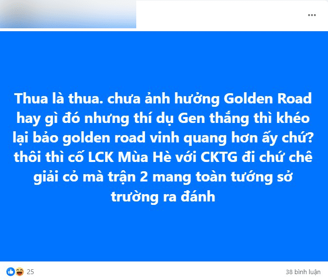 Fans hope Gen.G will revamp their roster if they don't want to break their Golden Road