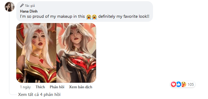 The cosplayer said: "I am proud of my makeup for this photo set. This is really the look I love"