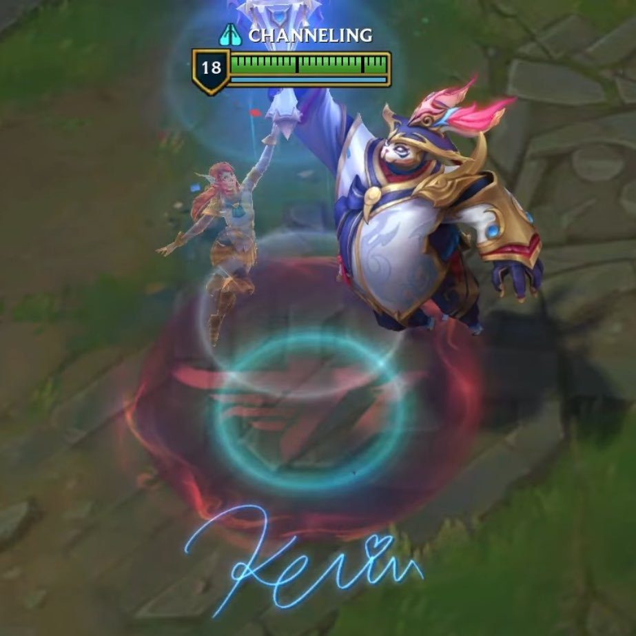 Bard and Lux celebrating the championship