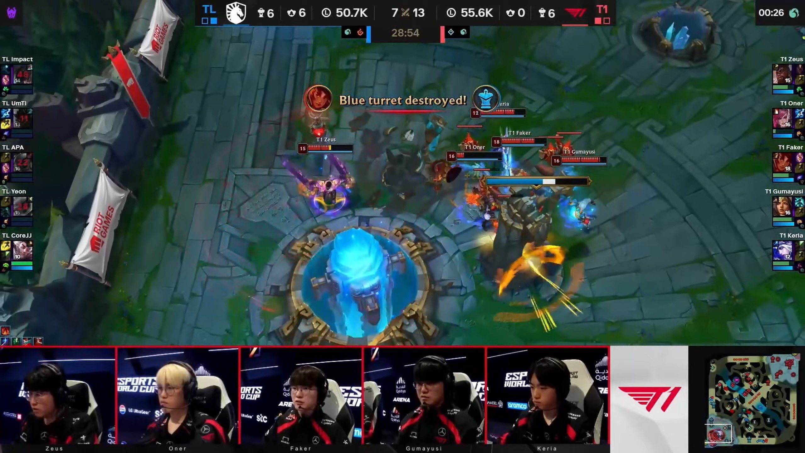T1 secured a dramatic victory