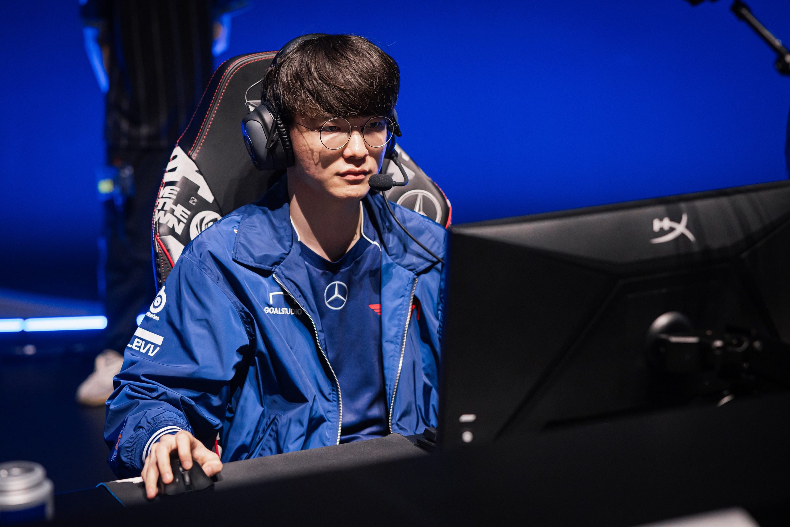Faker has played fewer matches than 4 teammates due to a period of rest for injury