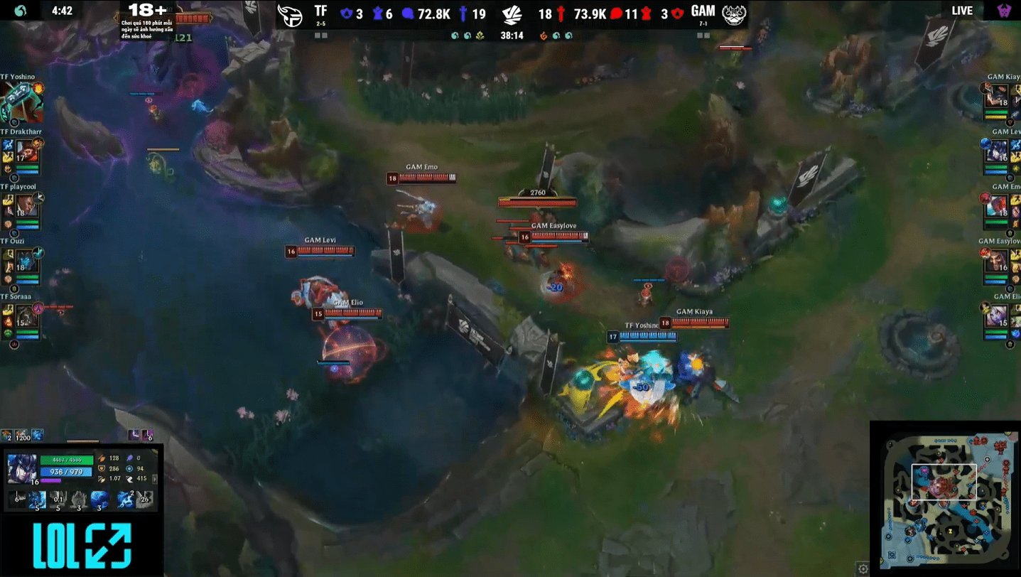 Yoshino's confusing Teleport into GAM's formation