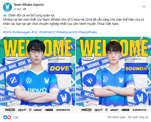 TW will introduce 2 foreign players from LCK this week