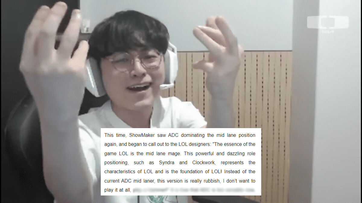 ShowMaker recently had a direct trash talk session with Riot Games: 'The essence of League of Legends is that Mages should be in the Mid Lane. Many powerful champions have helped this position shine, such as Syndra and Orianna. They represent the characteristics and foundation of League of Legends. This is far from the meta with too many Marksmen in the Mid Lane right now. This version feels like 'garbage' to me and I don’t want to play it at all'