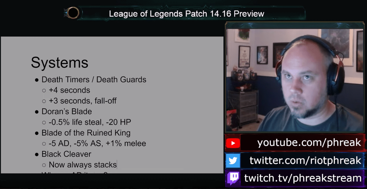 Riot Phreak from the League of Legends balance team revealed that the buff to Black Cleaver will greatly empower physical Fighters and enable them to counter Marksmen in the Top Lane
