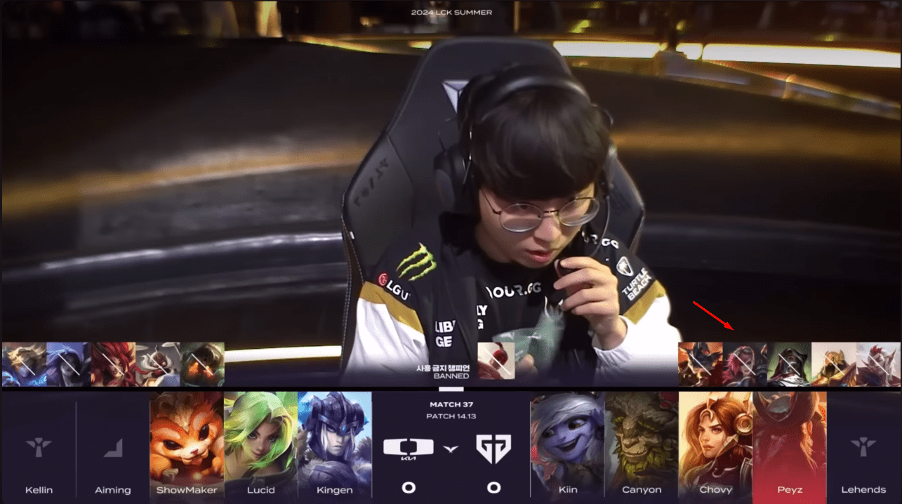 When Gen.G faced DK, they skipped banning Marksmen because they knew ShowMaker did not prioritize this class of champions