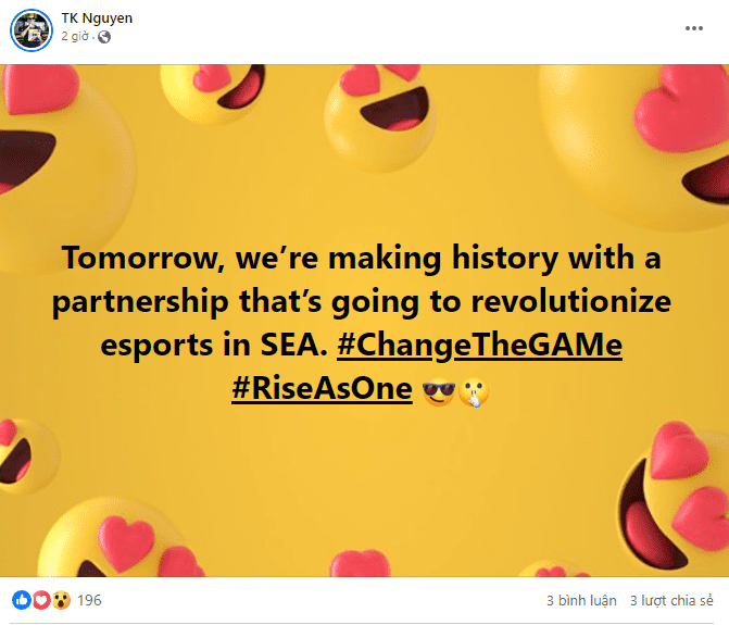 CEO GAM's cryptic post: 