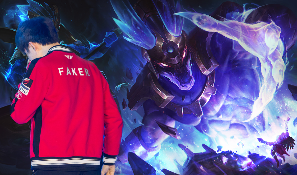 Faker experimenting with Mid Lane Nasus recently