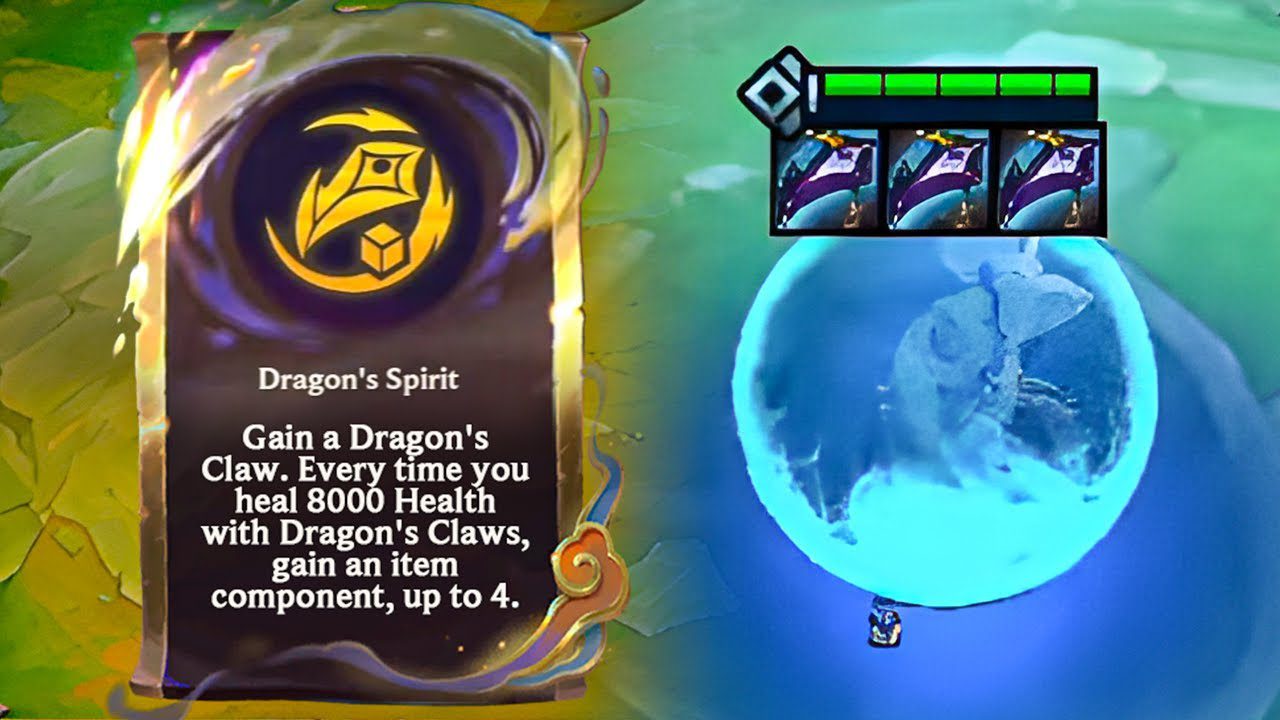 However, this augment still causes many to misunderstand that the amount of health restored to provide component items is solely based on the health restored by the Dragon's Claw and does not accumulate additional factors