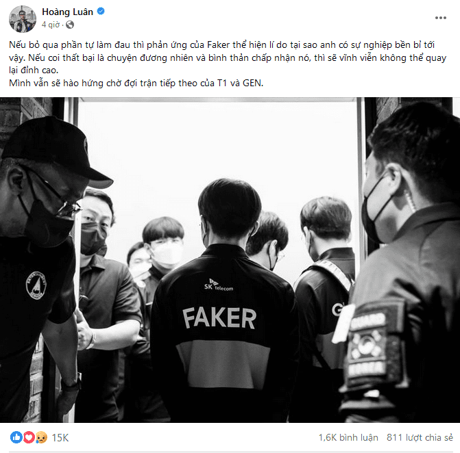 Commentator Hoang Luan shares his perspective