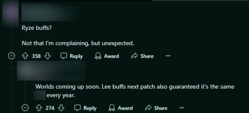The audience is also surprised