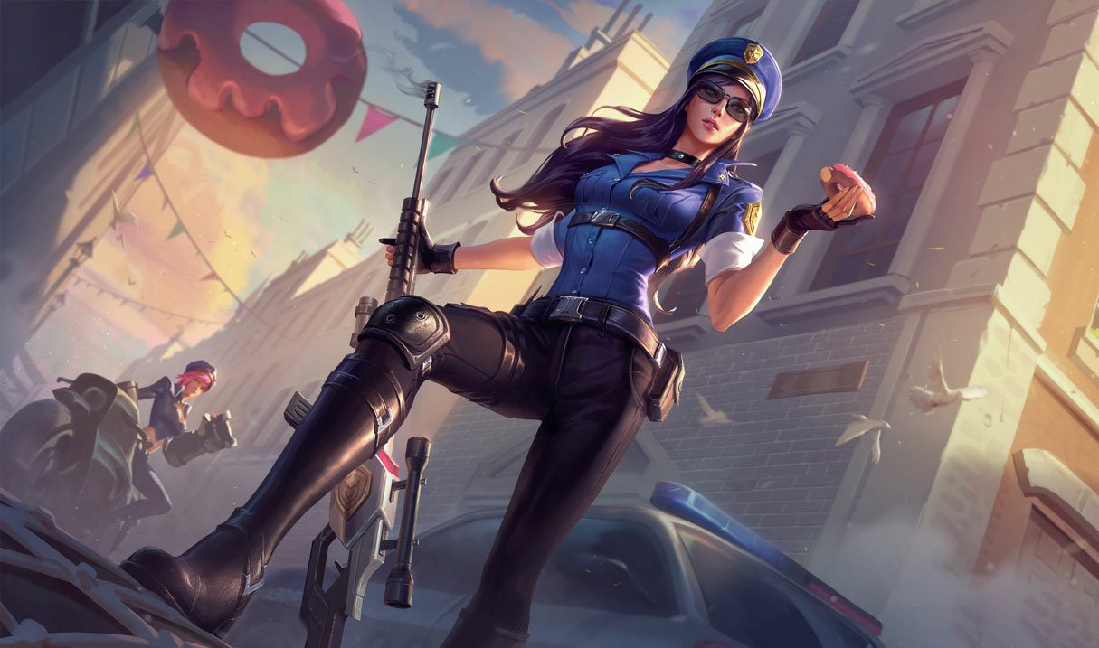 Caitlyn skins are likely to have more appealing designs and be easier to market compared to harder champions like Varus, Draven, or Aphelios