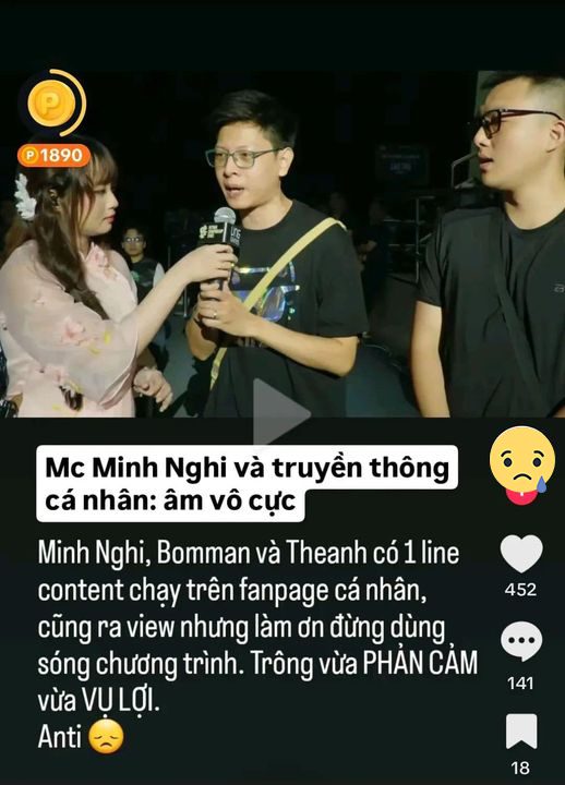 Some criticized the female MC and Bomman - Theanh96 for 'riding the fame' of VCS