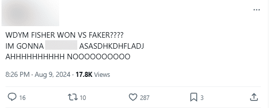 Fans couldn't believe Fisher's performance