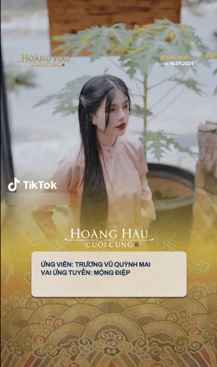 She unexpectedly appeared to audition for a film about King Bảo Đại