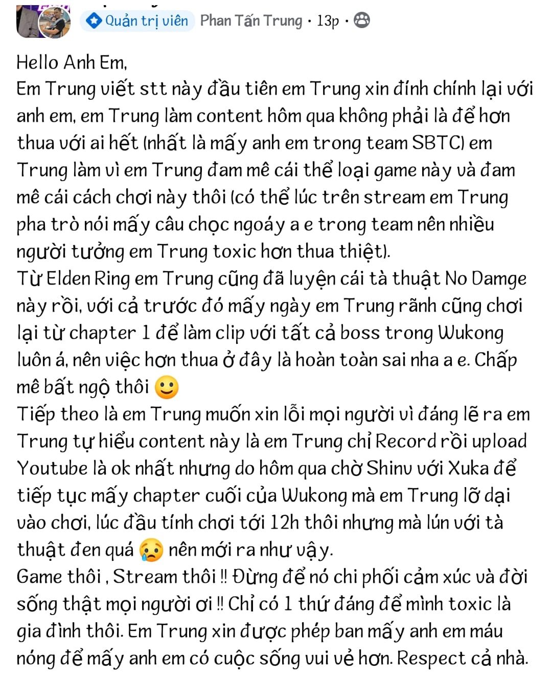 Teacher Ba had to apologize
