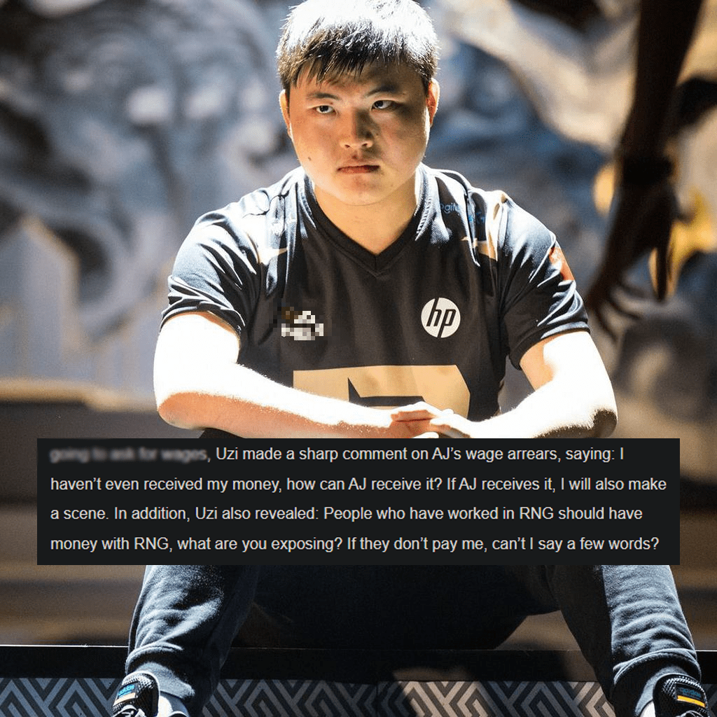 'I still haven't received my salary from RNG, so how could AmazingJ have? If they (RNG) can pay their debts, then I would believe this team could come back. To those running RNG, what baseless things are you trying to say? If you can't pay the salaries you owe me, then don't speak up anymore' - Uzi candidly shared