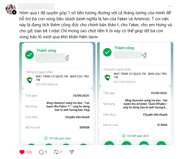 T1 fans and fans of player Artemis donating
