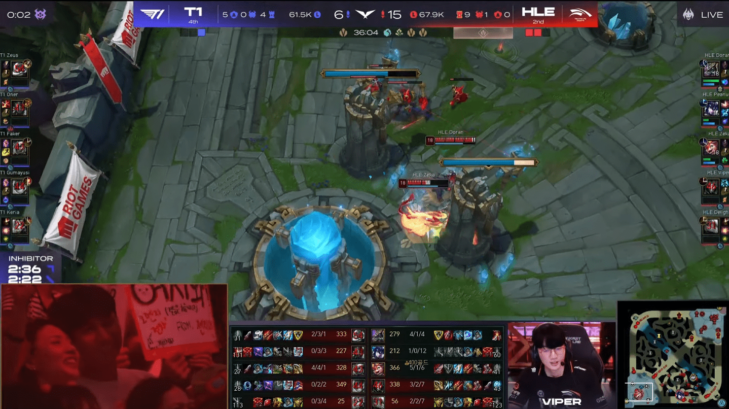 T1 has dropped to the regional qualifiers while HLE is the second LCK team to qualify for the 2024 World Championship