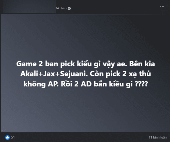 Fans expressed confusion about VKE's draft in the deciding game