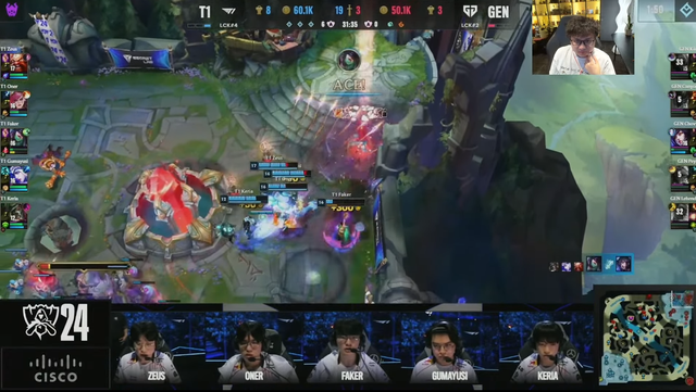 Faker's exceptional solo moment before his teammates could intervene with Chovy