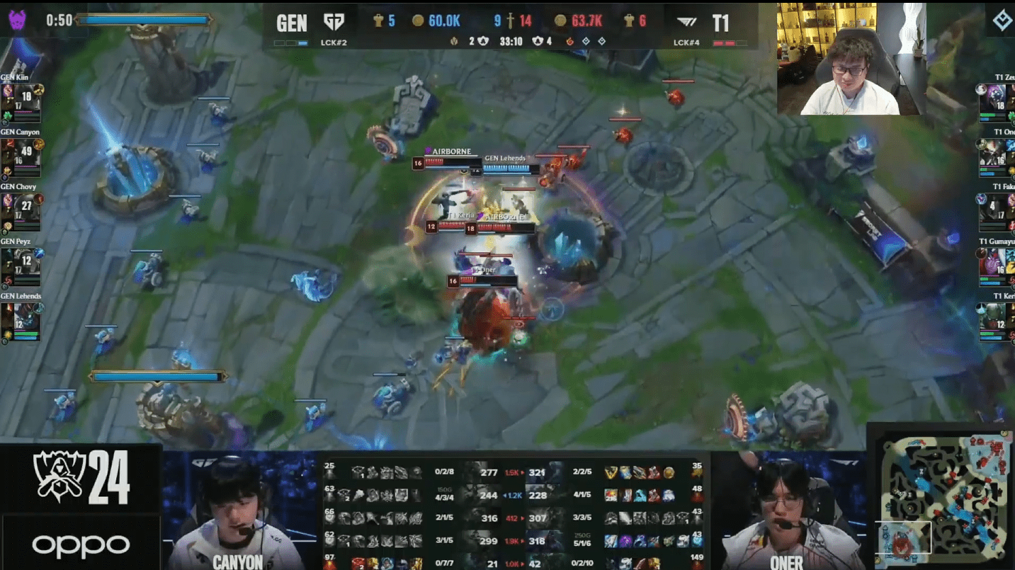 SofM also praised Keria during the co-stream of the match