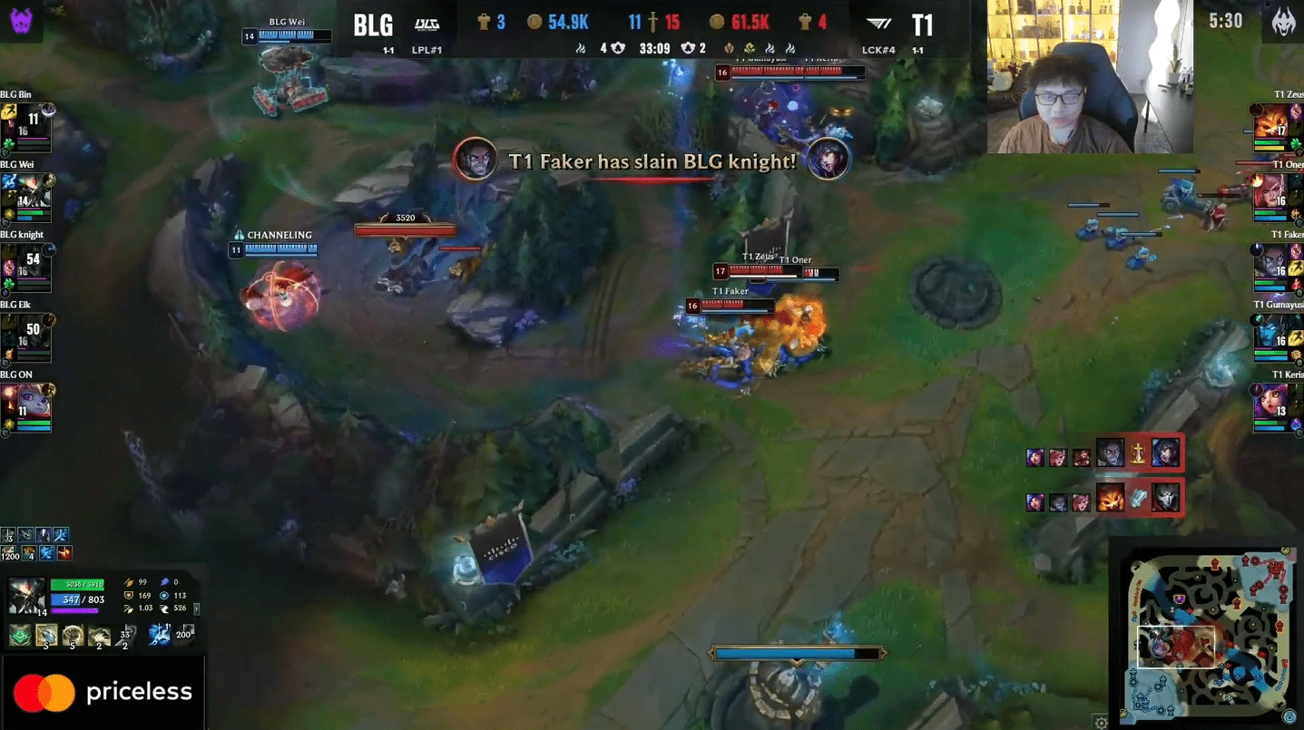 Faker had a pretty good day using Sylas in T1's victory