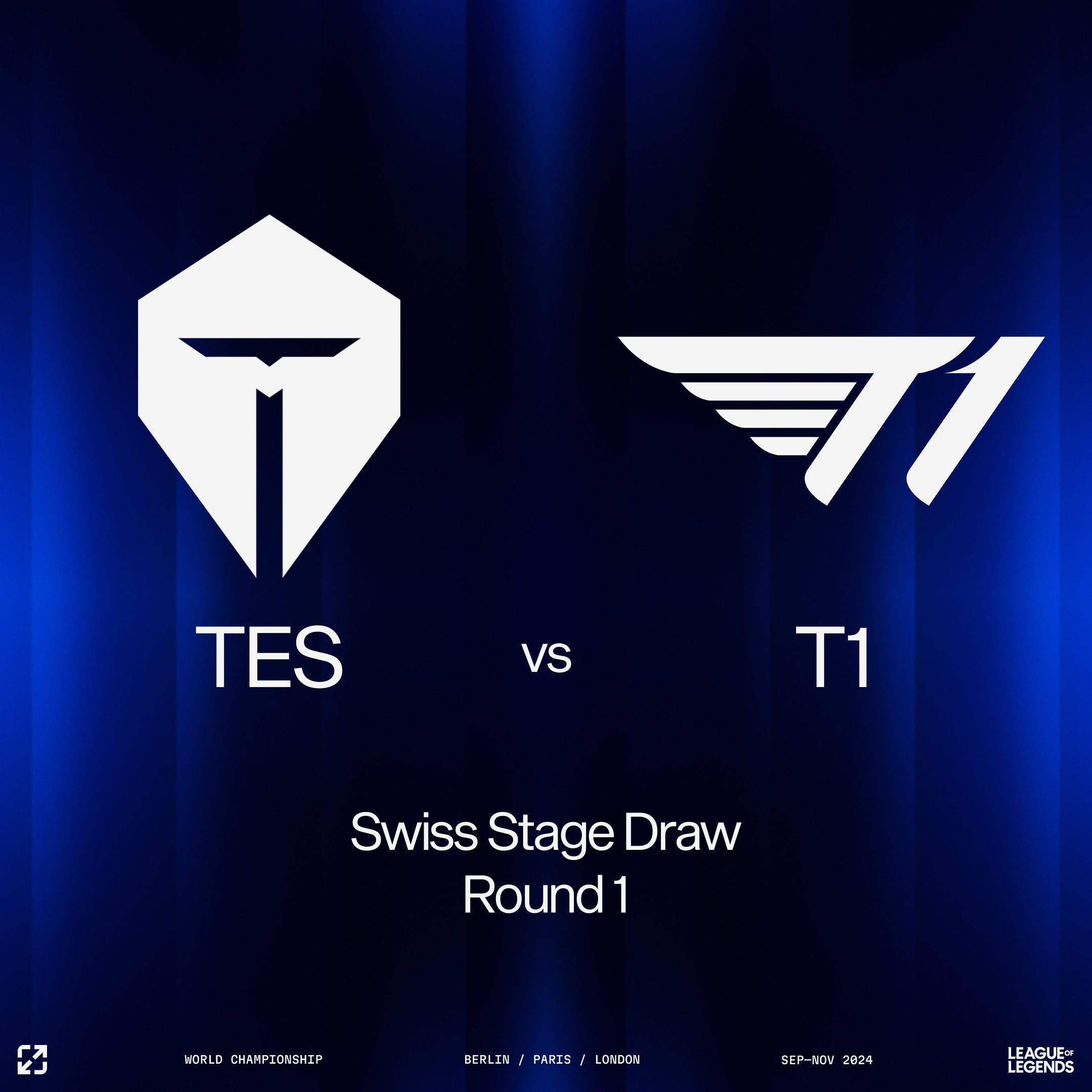 The Swiss draw has once again brought TES as T1's opponent