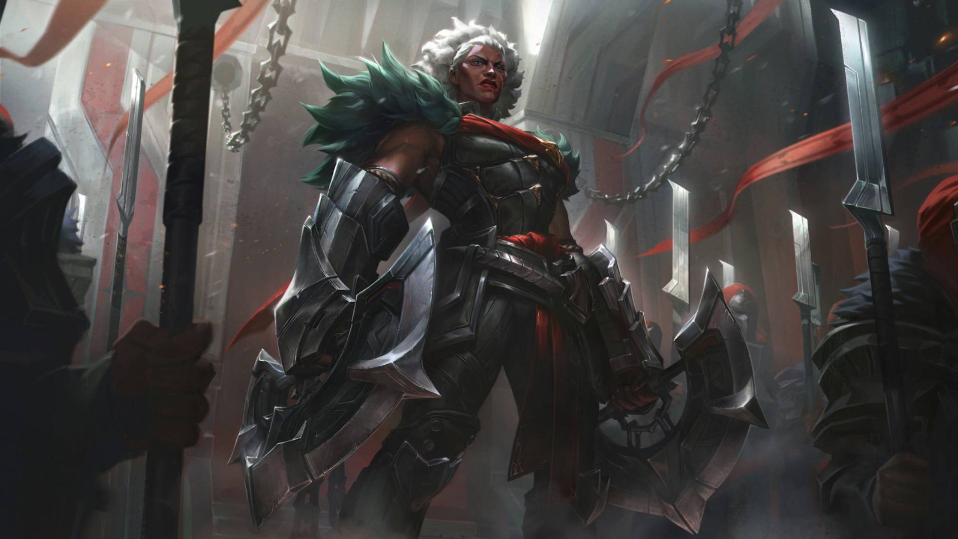 The new champion Ambessa just launched by Riot on the test server