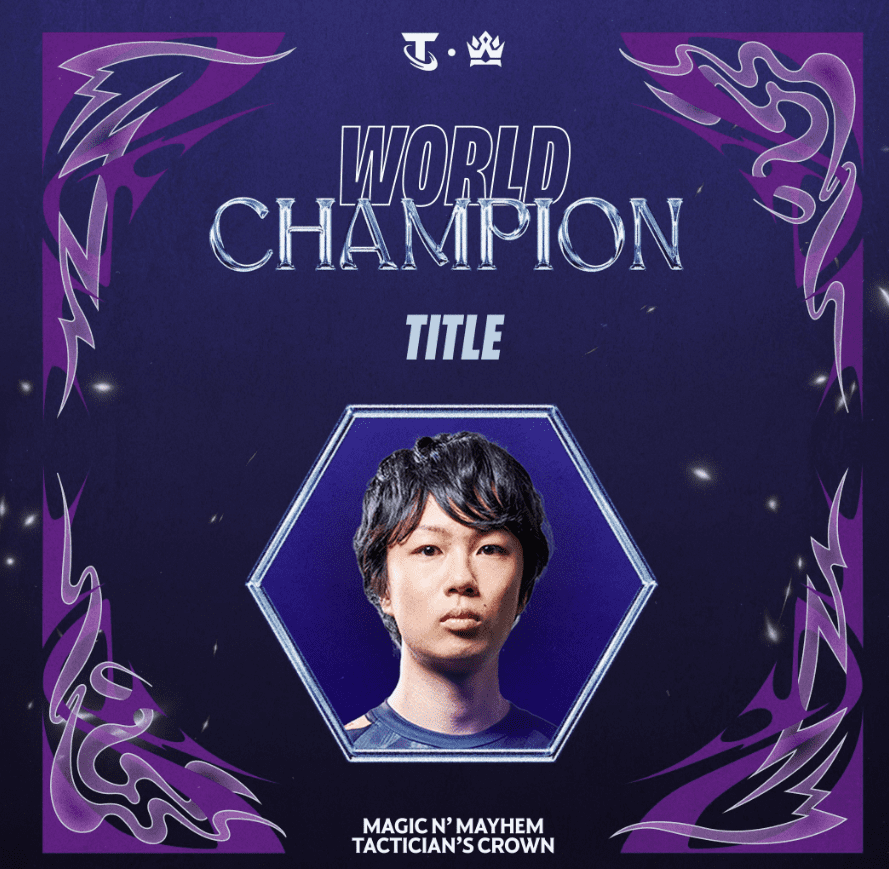 Player Title rightfully earned the title of TFT Set 12 World Champion