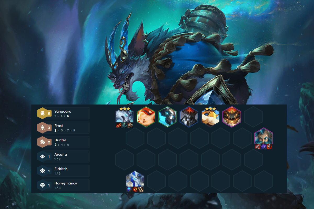 Having a strong 1-cost setup helps the Warwick - Vanguard composition snowball very well early game